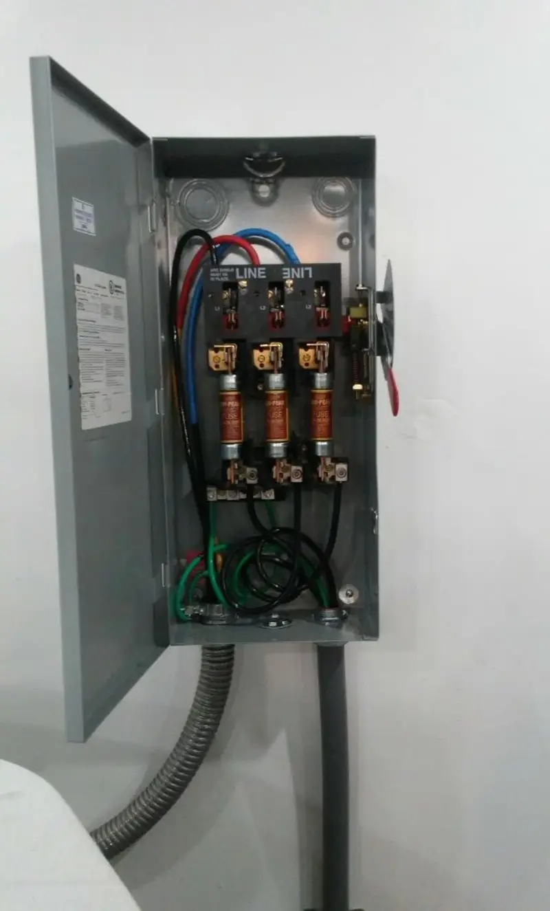 Three-phase disconnect switch installed for Electrical Wiring & Rewiring in Eagan