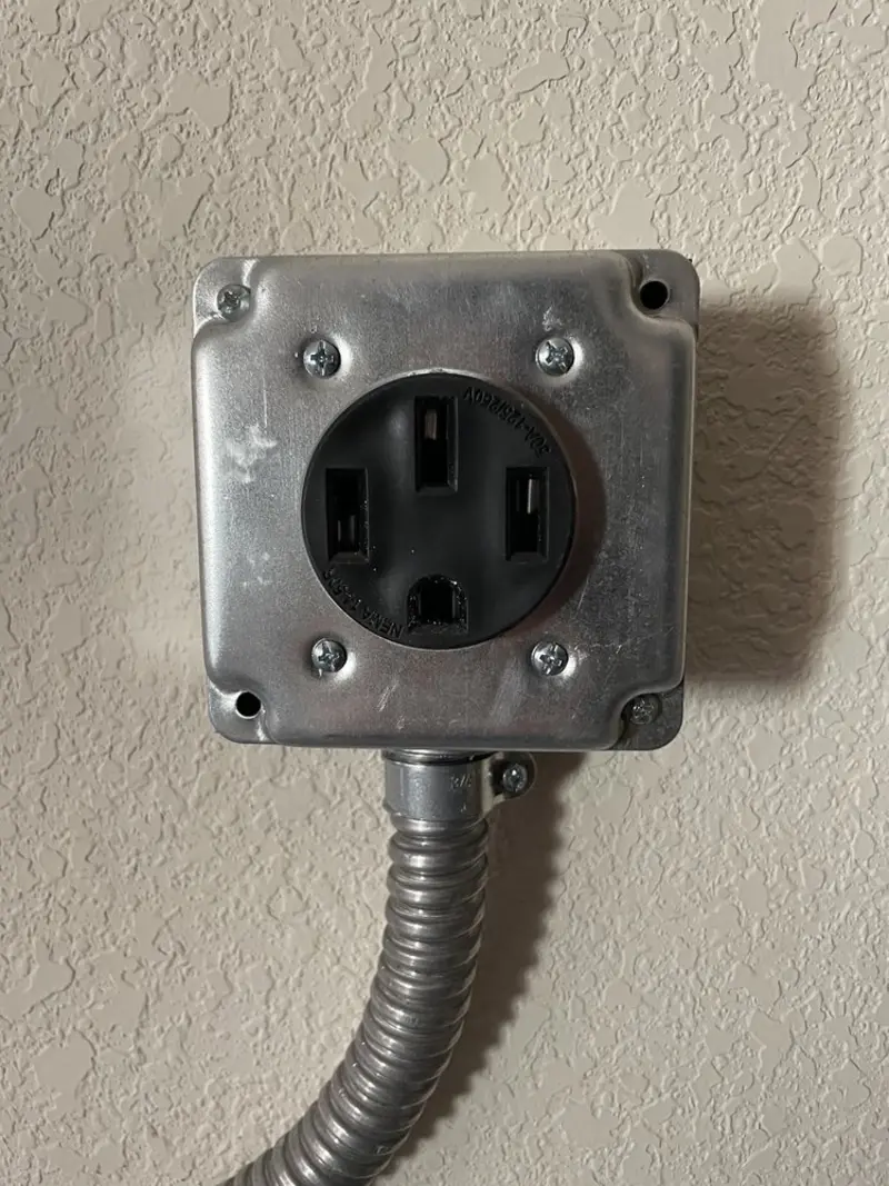 NEMA 14-50 outlet installed for Smart Home Electrical in Eagan